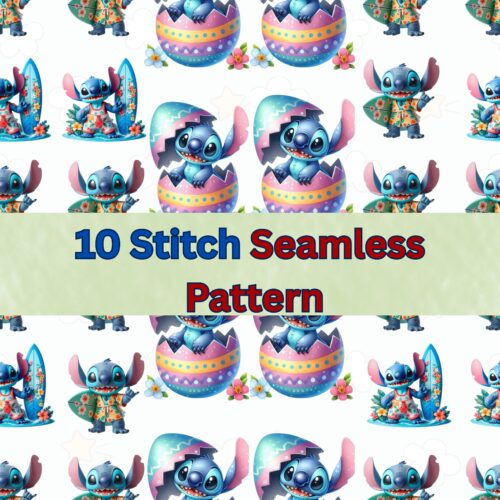 Stitch Digital Seamless Pattern,Repeating Pattern,Instant Digital Download,Digital Seamless Pattern, Printable Seamless Pattern |#356_SP