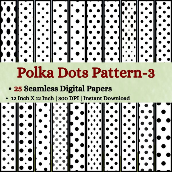 Balck And White Polka Dots Pattern Digital Pattern Texture,Instant Digital Download,Digital Pattern Texture,Printable Pattern Texture|#191_PT