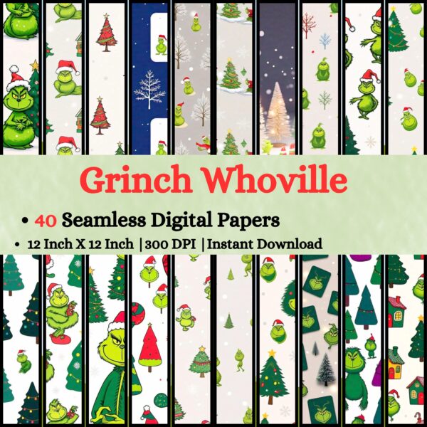 Grinch Whoville Digital Pattern Texture,Instant Digital Download,Digital Pattern Texture,Printable Pattern Texture|#177_PT