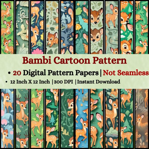 Bambi Digital Pattern Texture,Instant Digital Download,Digital Pattern Texture, Printable Pattern Texture|#228_PT
