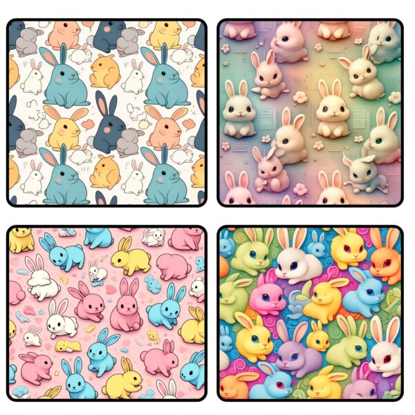 Cute Bunnies Digital Pattern Texture,Instant Digital Download,Digital Pattern Texture, Printable Pattern Texture|#205_PT