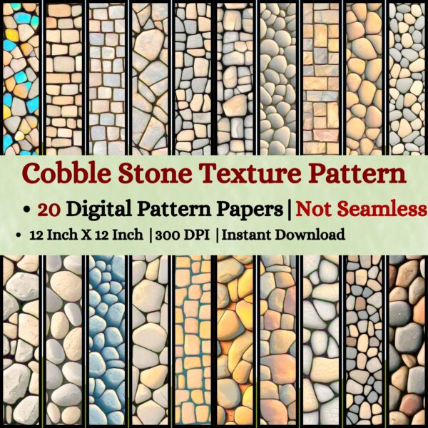 Cobble Stone Textures Digital Pattern Texture,Instant Digital Download,Digital Fabrics Pattern,Digital Pattern Texture,Printable Pattern Texture|#155_PT