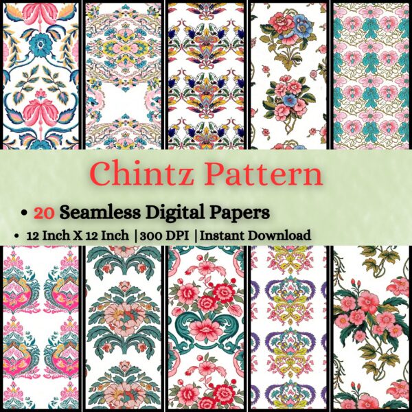 Chintz Pattern Digital Pattern Texture,Instant Digital Download,Digital Fabrics Pattern,Digital Pattern Texture,Printable Pattern Texture|#146_PT