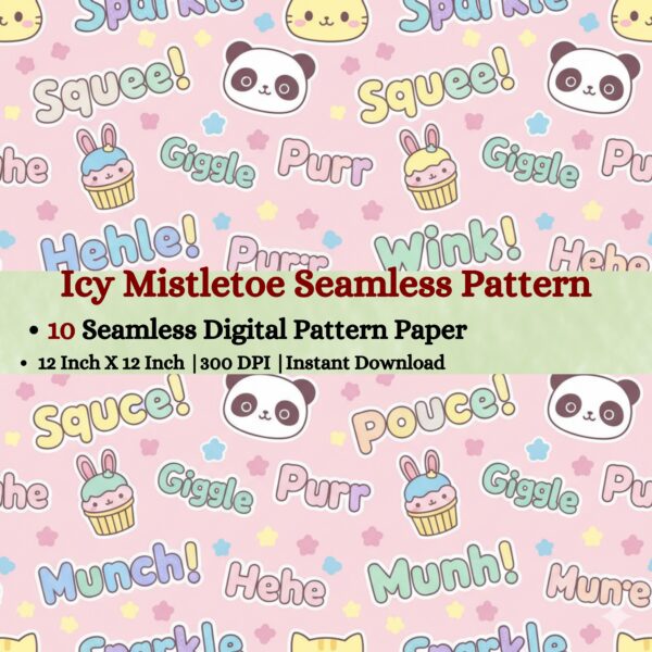 Kawaii Onomatopoeias Seamless Digital Pattern Texture,Repeating Patterns,Instant Digital Download,Digital Fabrics Pattern,Digital Pattern Texture,Printable Pattern Texture|#38_SP